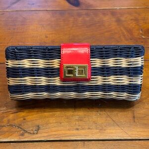 J Crew Straw Clutch Purse